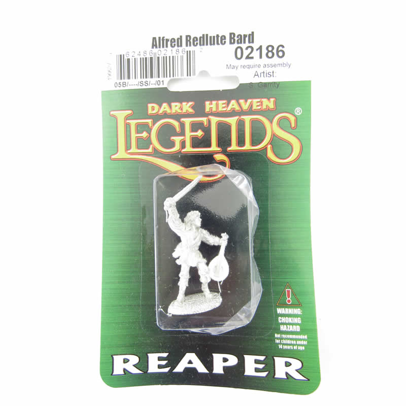 RPR02186 Alfred Redlute Bard Miniature 25mm Heroic Scale Dark Heaven 2nd Image