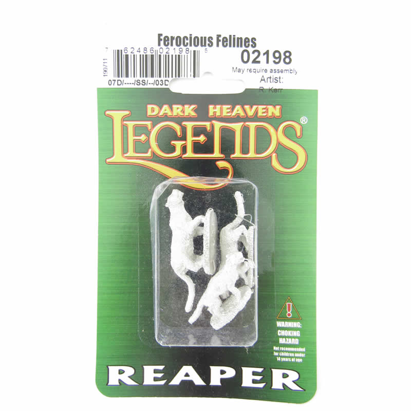 RPR02198 Ferocious Felines Miniature 25mm Heroic Scale Dark Heaven Reaper Miniatures 2nd Image