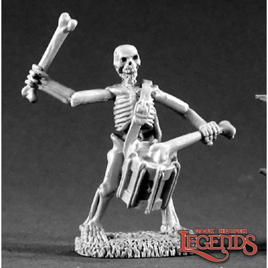 RPR02211 Skeleton Drummer Miniature 25mm Heroic Scale Dark Heaven Main Image