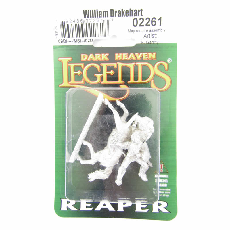 RPR02261 William Drakehart Miniature 25mm Heroic Scale Dark Heaven 2nd Image