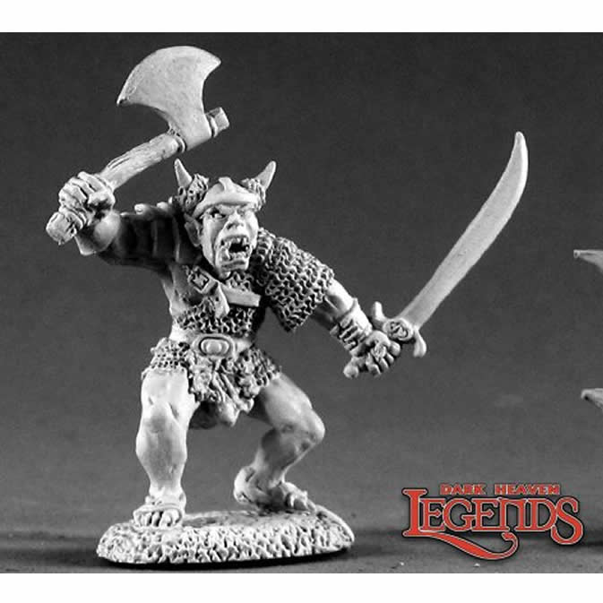 RPR02262 Orc Warrior of Kargir Miniature 25mm Heroic Scale Dark Heaven Main Image