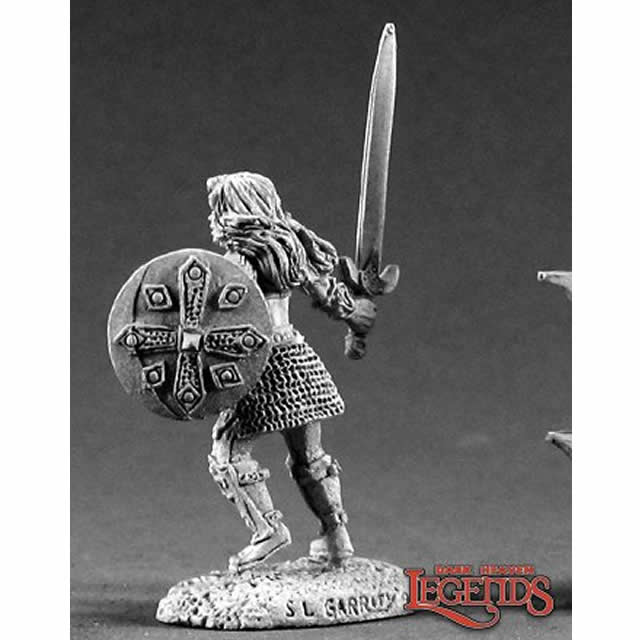 RPR02267 Brianna of the Blade Miniature 25mm Heroic Scale Dark Heaven 3rd Image