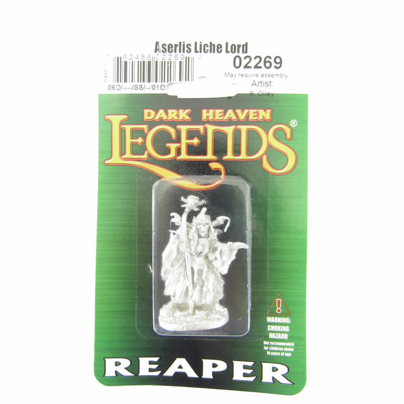 RPR02269 Aserlis Liche Lord Miniature 25mm Heroic Scale Dark Heaven 2nd Image