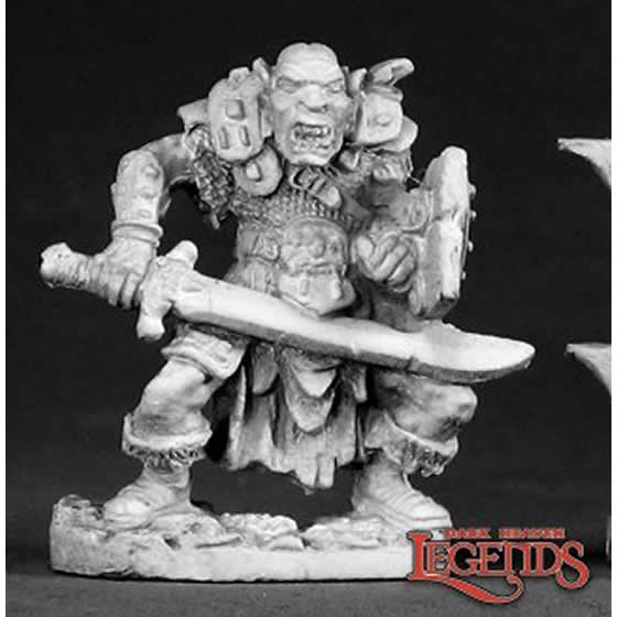 RPR02287 Orc Warrior Miniature 25mm Heroic Scale Dark Heaven Legends Main Image