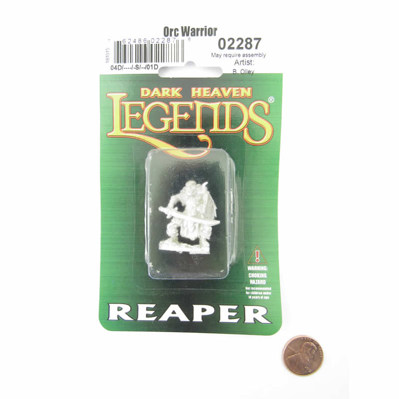 RPR02287 Orc Warrior Miniature 25mm Heroic Scale Dark Heaven Legends 2nd Image