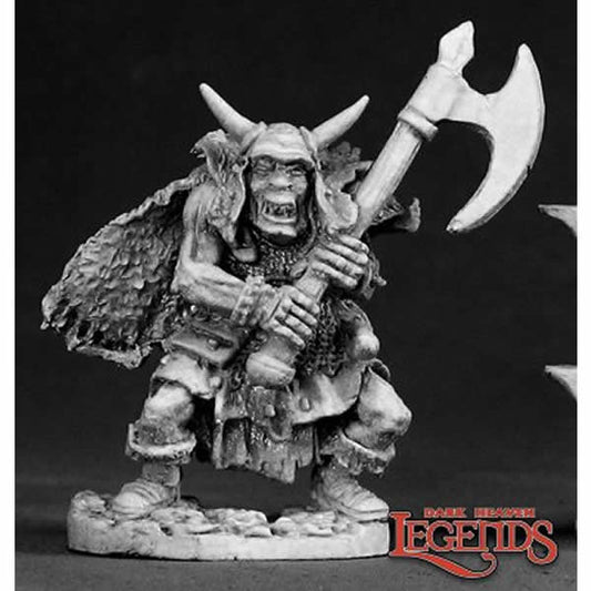 RPR02318 Ferach Orc Warlord Miniature 25mm Heroic Scale Dark Heaven Main Image