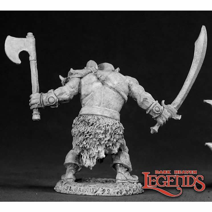 RPR02321 Black Orc Warrior Miniature 25mm Heroic Scale Dark Heaven Legends 3rd Image