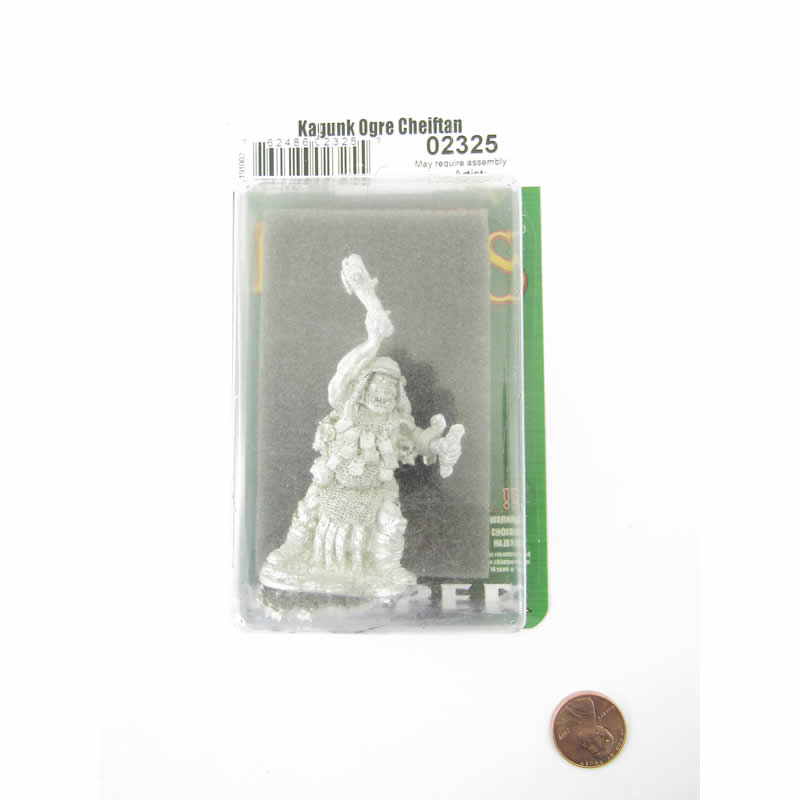 RPR02325 Kagunk Ogre Cheiftan Miniature 25mm Heroic Scale Dark Heaven 2nd Image