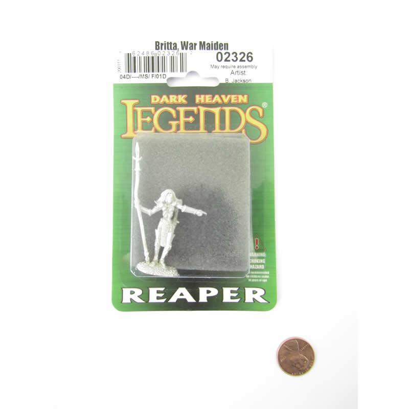 RPR02326 Britta War Maiden Miniature 25mm Heroic Scale Dark Heaven 2nd Image