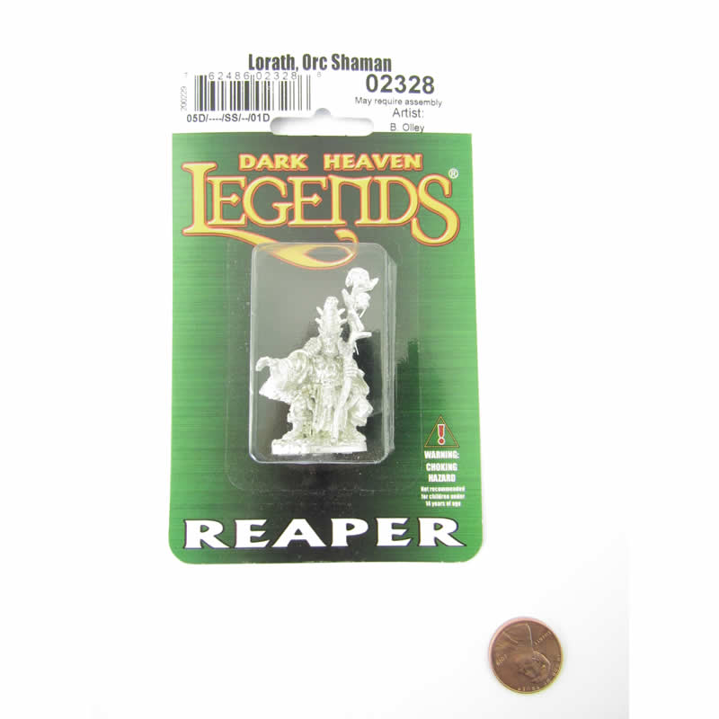 RPR02328 Lorath Orc Shaman Miniature 25mm Heroic Scale Dark Heaven 2nd Image