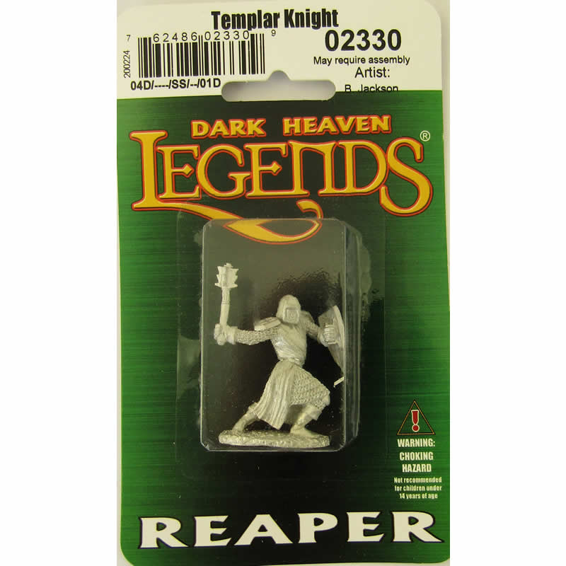 RPR02330 Templar Knight Miniature 25mm Heroic Scale Dark Heaven Legends 2nd Image