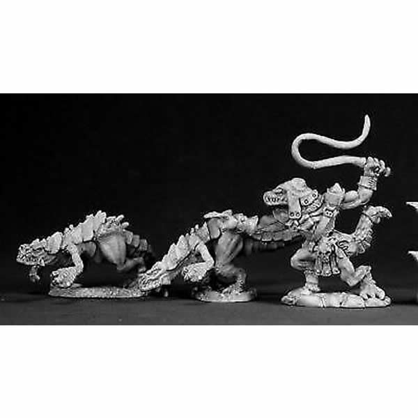 RPR02331 Lizard Hunting Pack Miniature 25mm Heroic Scale Dark Heaven Main Image