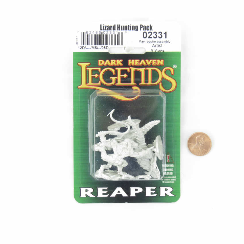 RPR02331 Lizard Hunting Pack Miniature 25mm Heroic Scale Dark Heaven 2nd Image