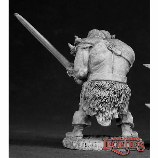 RPR02335 Black Orc Warrior Miniature 25mm Heroic Scale Dark Heaven Legends 3rd Image