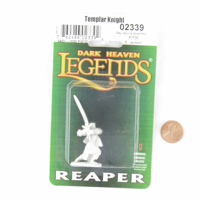 RPR02339 Templar Knight Miniature 25mm Heroic Scale Dark Heaven 2nd Image