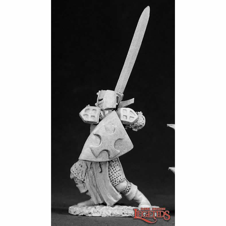 RPR02339 Templar Knight Miniature 25mm Heroic Scale Dark Heaven 4th Image