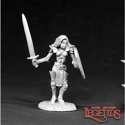 RPR02348 Krista War Maiden Miniature 25mm Heroic Scale Dark Heaven Main Image