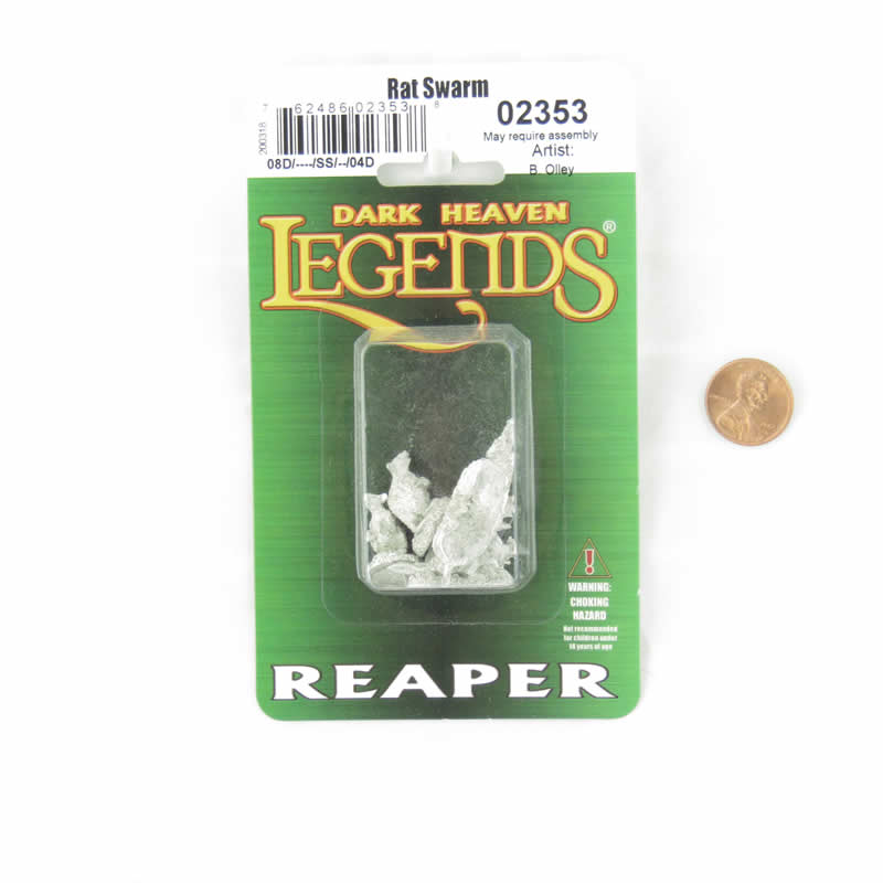 RPR02353 Rat Swarm Miniature 25mm Heroic Scale Dark Heaven Legends Reaper Miniatures 2nd Image