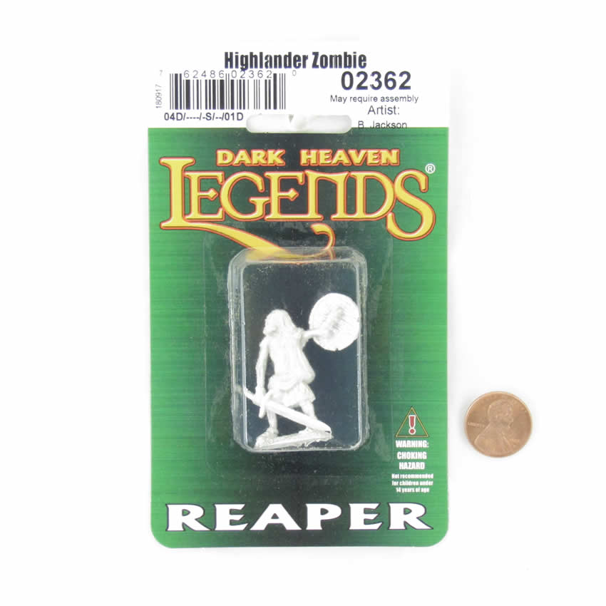 RPR02362 Highlander Zombie Miniature 25mm Heroic Scale Dark Heaven 2nd Image