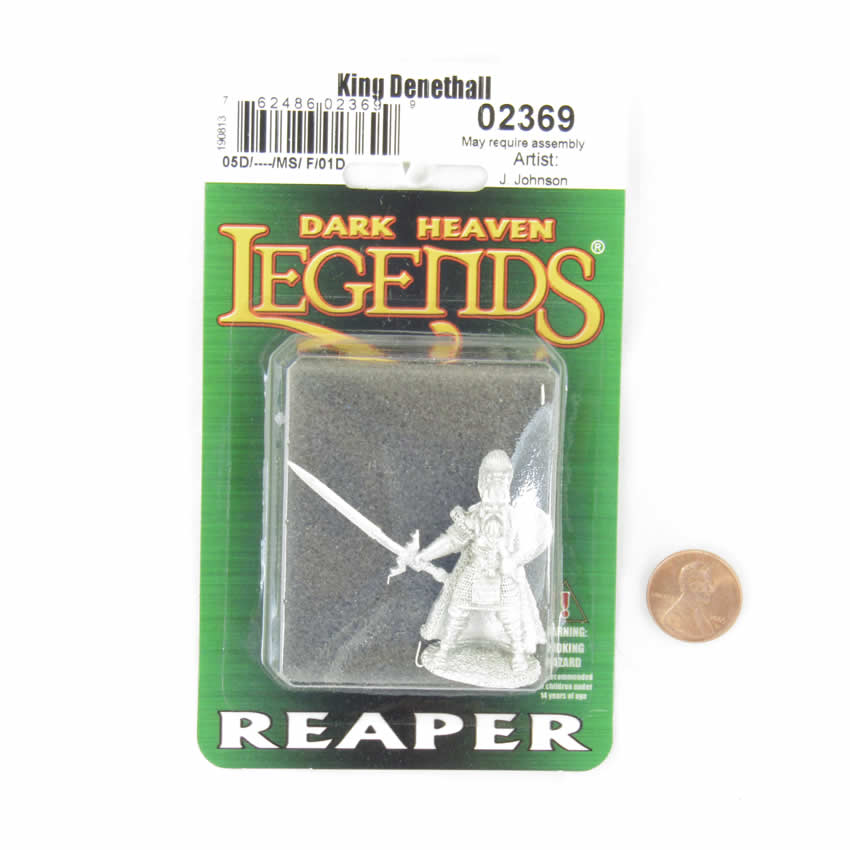 RPR02369 King Denethall Miniature 25mm Heroic Scale Dark Heaven 2nd Image