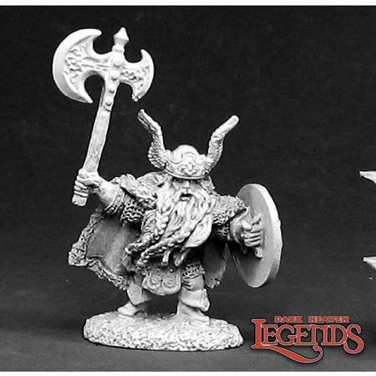 RPR02378 King Harbromm Axehelm Miniature 25mm Heroic Scale Dark Heaven Main Image