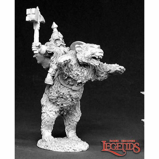 RPR02385 Dwarven Bear Cavalry Miniature 25mm Heroic Scale Dark Heaven Main Image