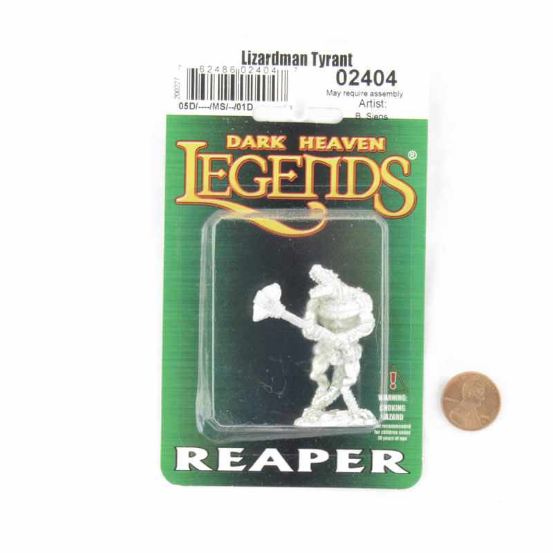 RPR02404 Lizardman Tyrant Miniature 25mm Heroic Scale Dark Heaven 2nd Image