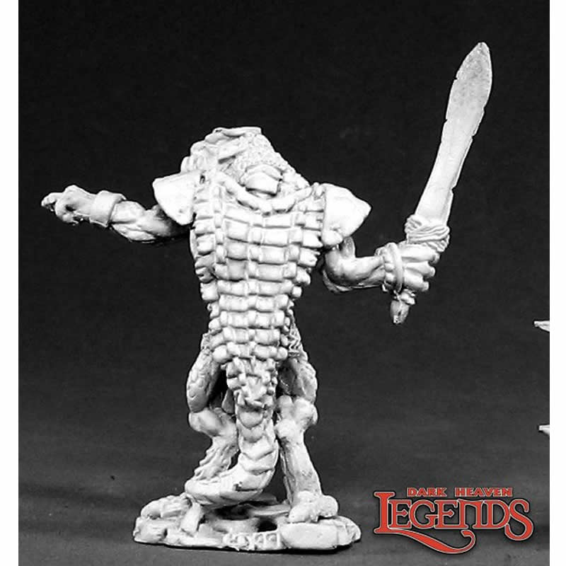 RPR02408 Lizardman Tyrant Miniature 25mm Heroic Scale Dark Heaven 3rd Image