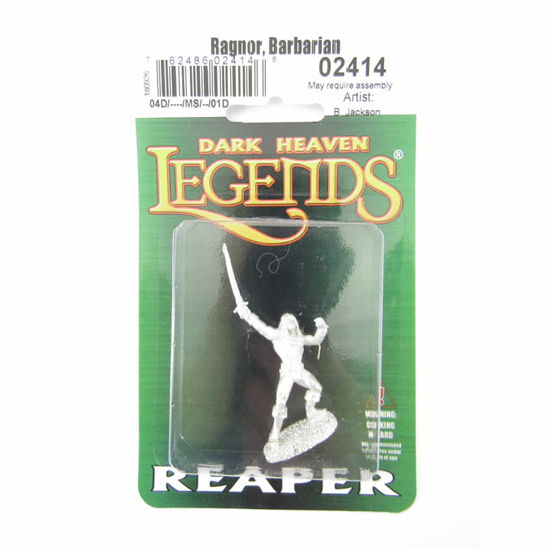 RPR02414 Ragnor Barbarian Miniature 25mm Heroic Scale Dark Heaven 2nd Image