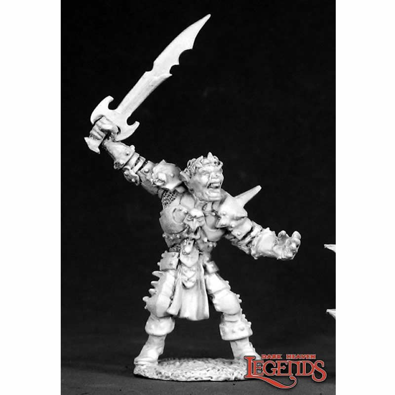 RPR02431 Gragg Elfslayer Orc Miniature 25mm Heroic Scale Dark Heaven Main Image