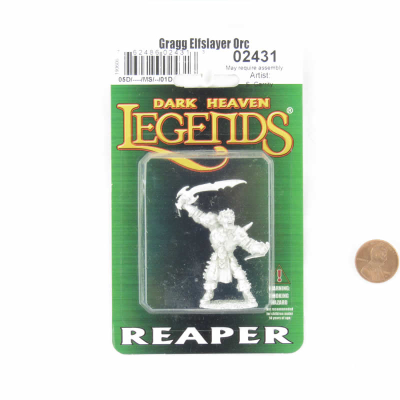 RPR02431 Gragg Elfslayer Orc Miniature 25mm Heroic Scale Dark Heaven 2nd Image