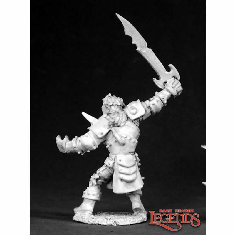 RPR02431 Gragg Elfslayer Orc Miniature 25mm Heroic Scale Dark Heaven 3rd Image