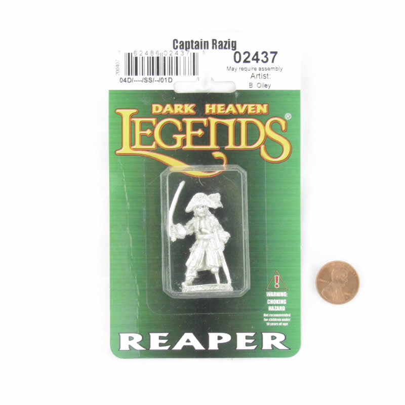 RPR02437 Captain Razig Miniature 25mm Heroic Scale Dark Heaven 2nd Image