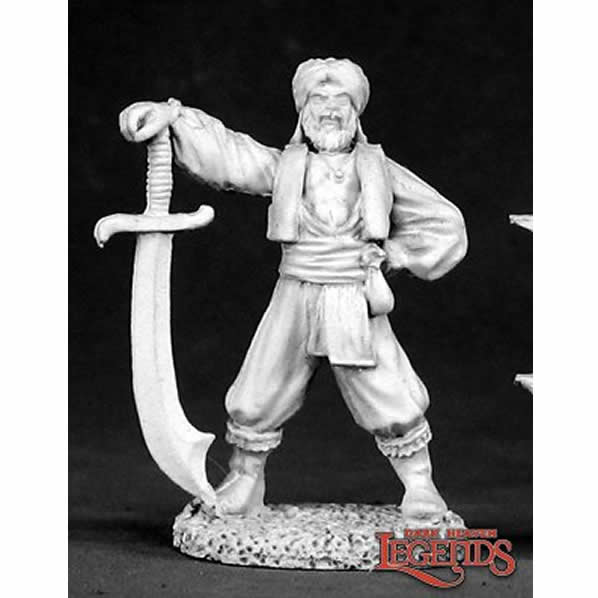 RPR02447 Sallah the Arabian Hero Miniature 25mm Heroic Scale Dark Heaven Main Image