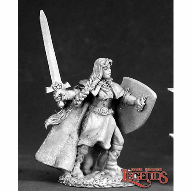 RPR02459 Ava the Female Templar Miniature 25mm Heroic Scale Dark Heaven Main Image