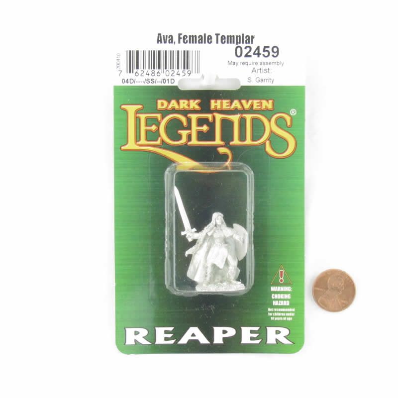 RPR02459 Ava the Female Templar Miniature 25mm Heroic Scale Dark Heaven 2nd Image