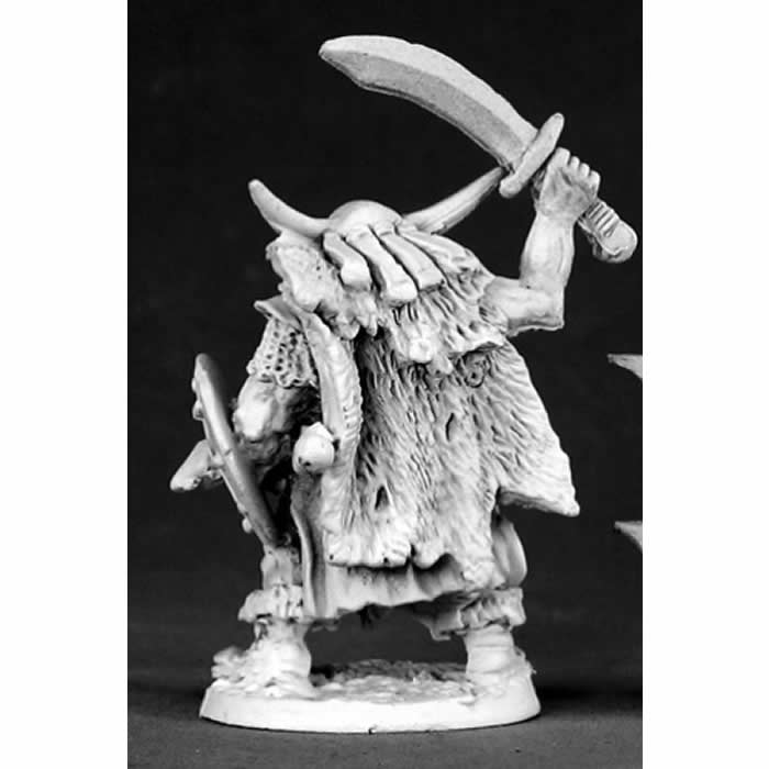 RPR02502 Nagrash Orc Chieftan Miniature 25mm Heroic Scale Dark Heaven 3rd Image