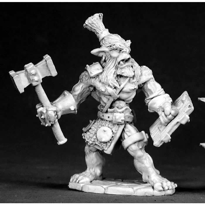 RPR02515 Krunkh Bugbear Chief Miniature 25mm Heroic Scale Dark Heaven Main Image