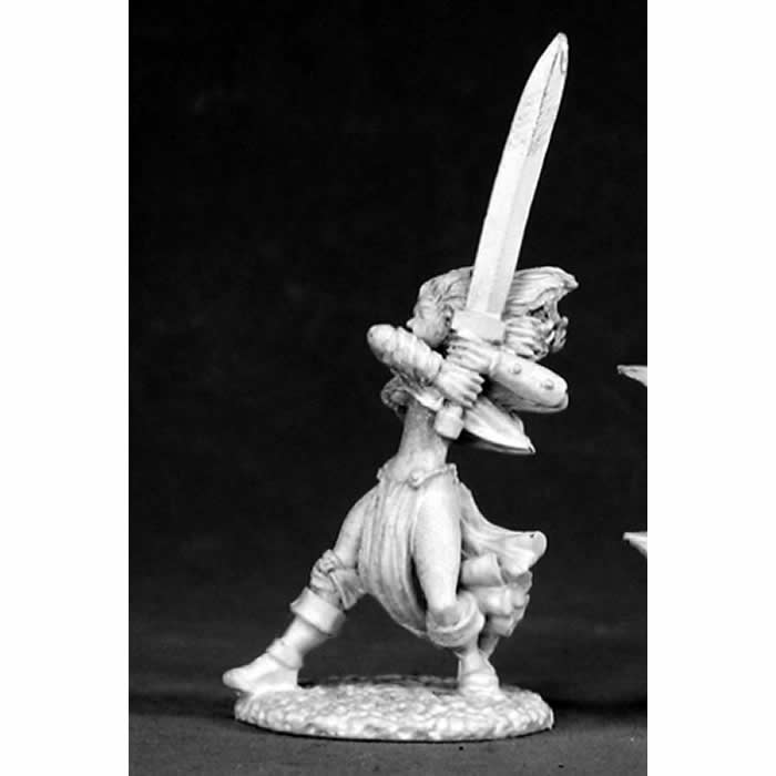 RPR02518 Deenah Female Barbarian Miniature 25mm Heroic Scale Main Image