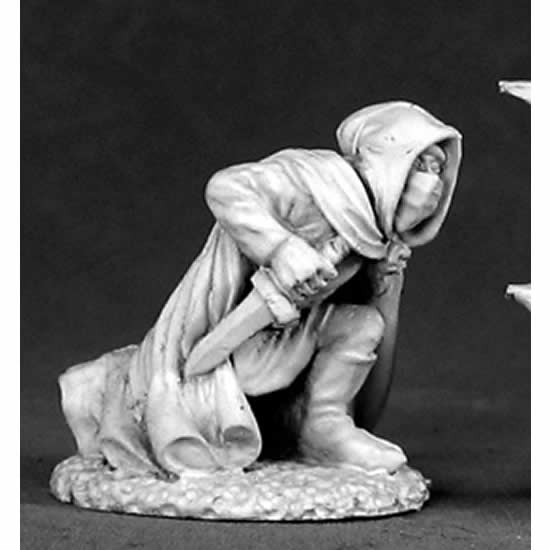 RPR02519 Kneeling Assassin Miniature 25mm Heroic Scale Dark Heaven 3rd Image