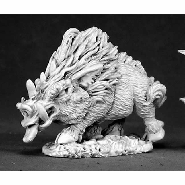 RPR02527 Dire Boar Monster Miniature 25mm Heroic Scale Dark Heaven Main Image