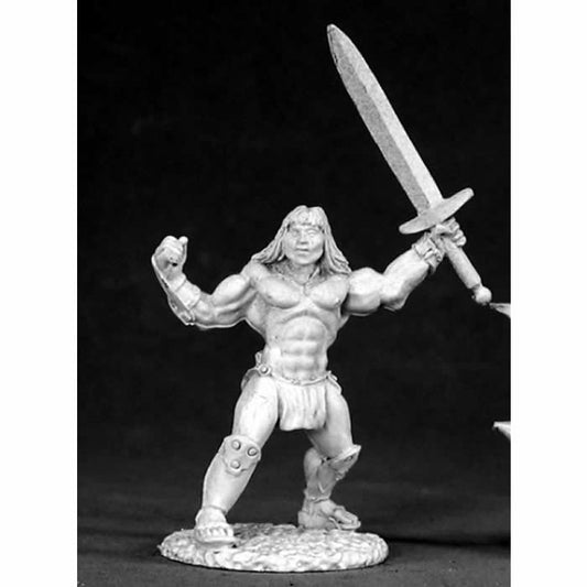 RPR02529 Brand Male Barbarian Miniature 25mm Heroic Scale Main Image