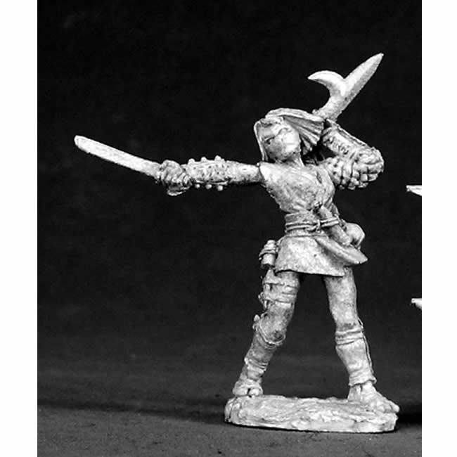 RPR02534 Kiri Female Ninja Miniature 25mm Heroic Scale Dark Heaven Main Image