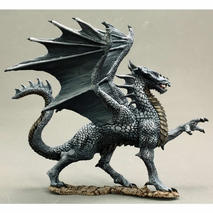 RPR02539 Silver Dragon Miniature 25mm Heroic Scale Dark Heaven Main Image