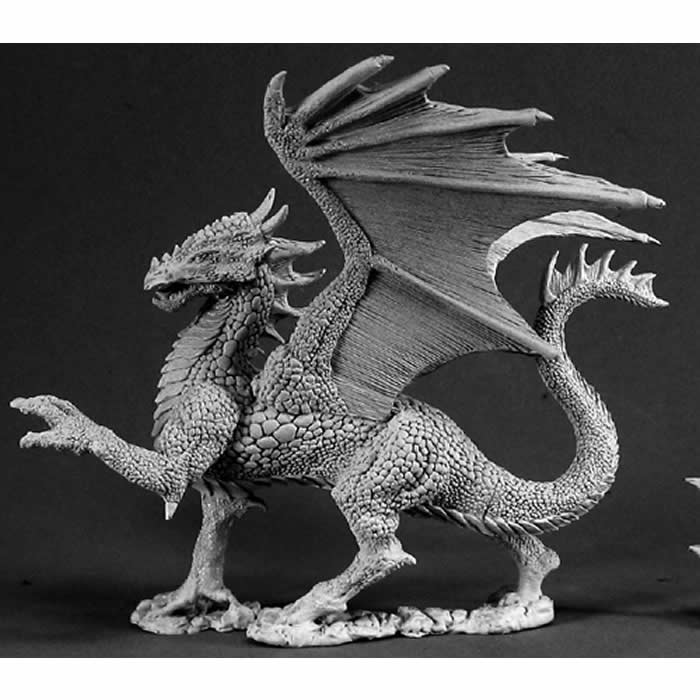 RPR02539 Silver Dragon Miniature 25mm Heroic Scale Dark Heaven 3rd Image