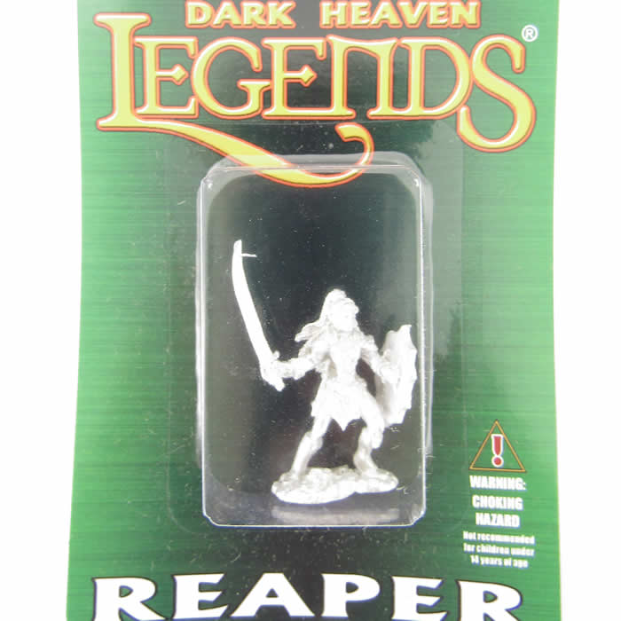 RPR02574 Female Dark Elf Fighter Miniature 25mm Heroic Scale 2nd Image