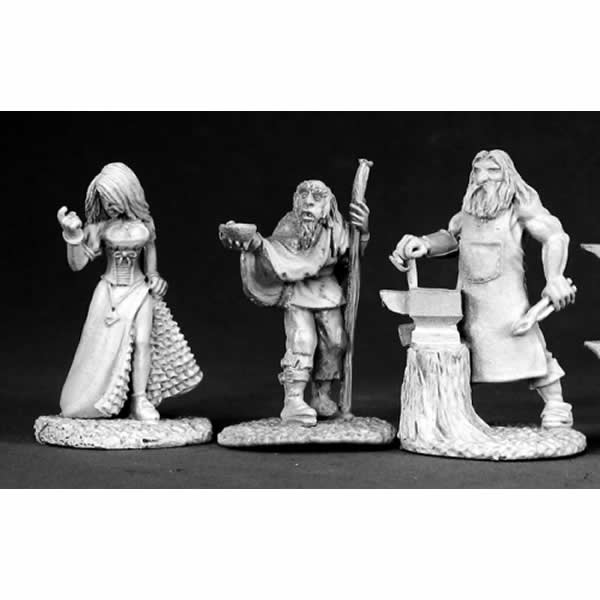 RPR02584 Townsfolk II Miniature 25mm Heroic Scale Dark Heaven Legends Main Image