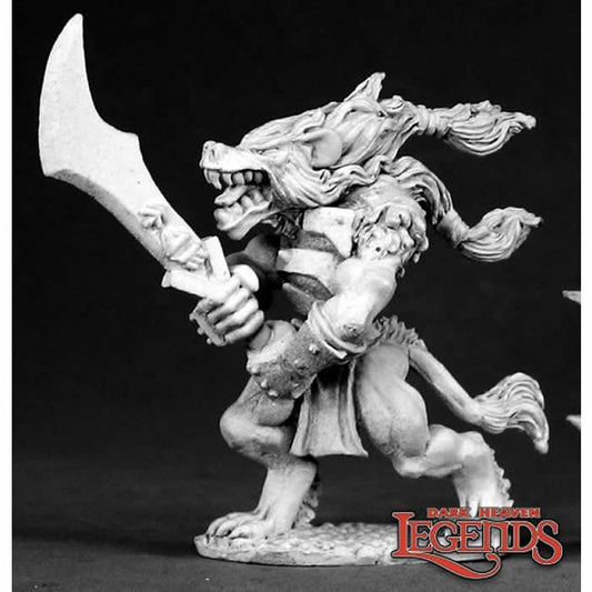 RPR02592 Gnarr Gnoll Champion Fighter Miniature 25mm Heroic Scale Main Image