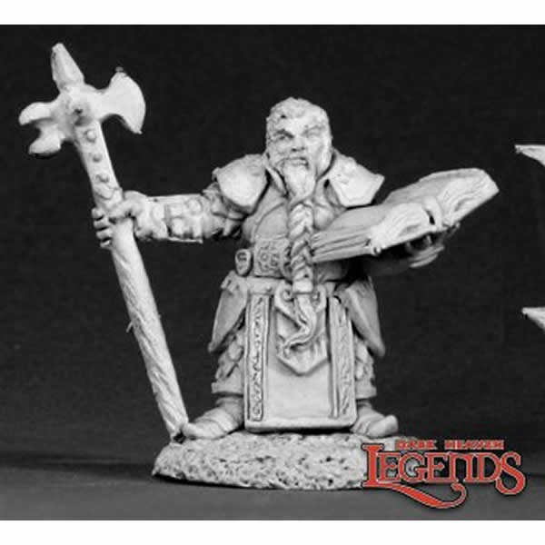 RPR02601 Dwarf Cleric Grayrune Miniature 25mm Heroic Scale Dark Heaven Main Image