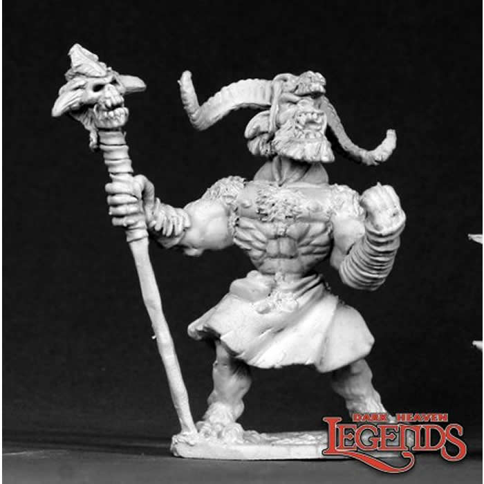 RPR02603 Bugbear Shaman Skrug Miniature 25mm Heroic Scale Main Image